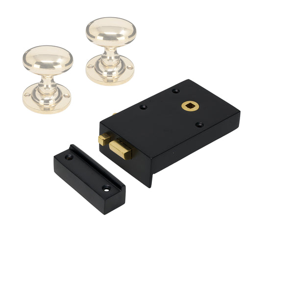Iron Bathroom Rim Lock & Knob Sets