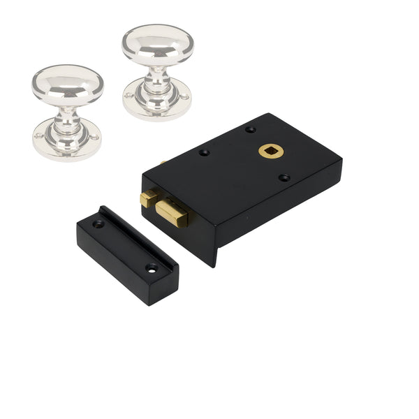 Iron Bathroom Rim Lock & Knob Sets