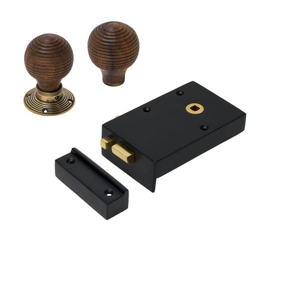 Iron Bathroom Rim Lock & Knob Sets