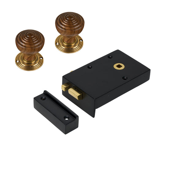Iron Bathroom Rim Lock & Knob Sets