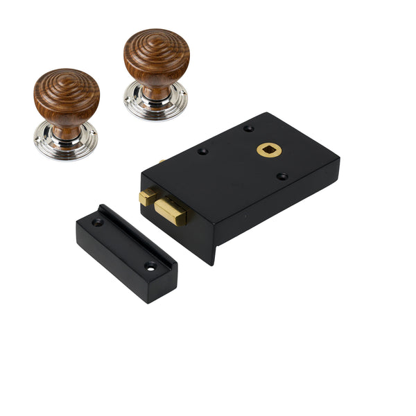 Iron Bathroom Rim Lock & Knob Sets