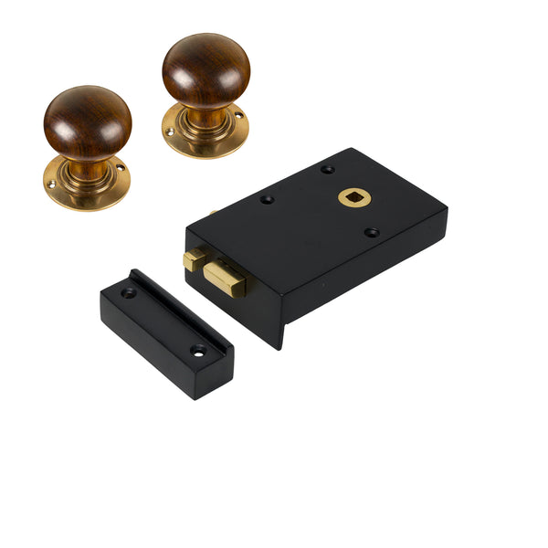 Iron Bathroom Rim Lock & Knob Sets