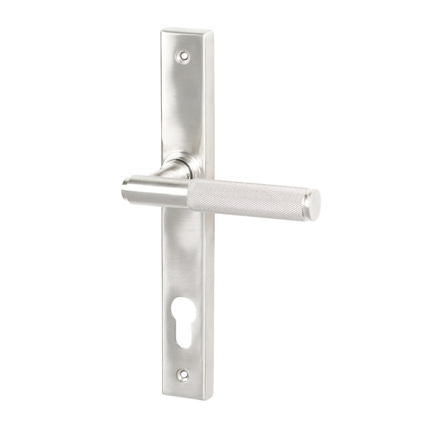SHOW Satin Marine Brompton Slimline Multipoint Door Handle