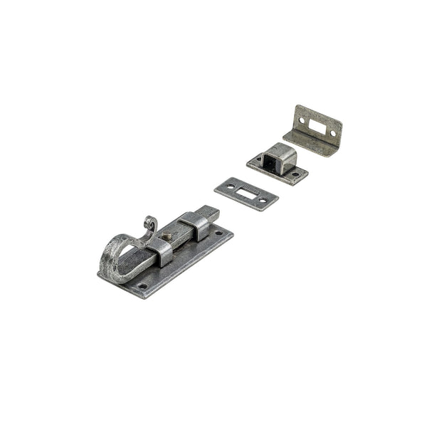 Shepherds Crook Universal Bolt External Pewter 4 Inch 