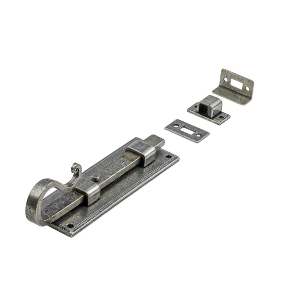 Shepherds Crook Universal Bolt External Pewter 6 Inch 