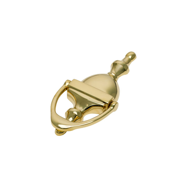   Image of Small Unlacquered Brass Urn Door Knocker