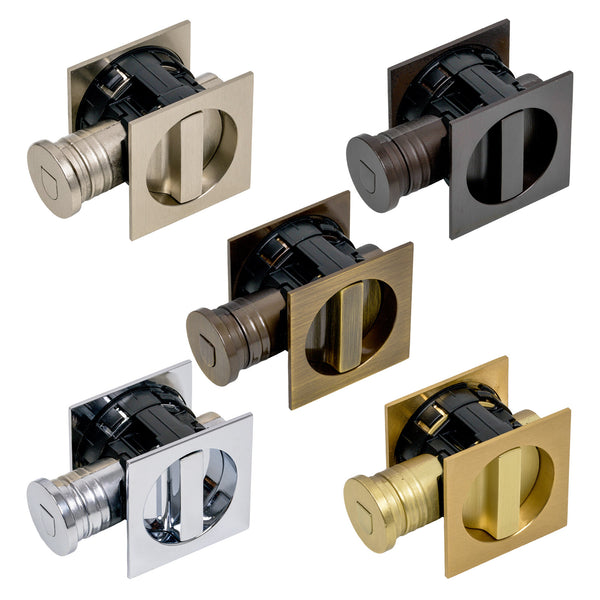 Pull Down Lock Sliding & Pocket Door Hardware | Flush Pulls & Locks