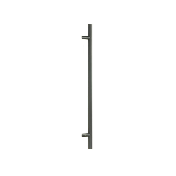 SHOW 900mm Matt Black Offset T Bar Handle Secret Fix