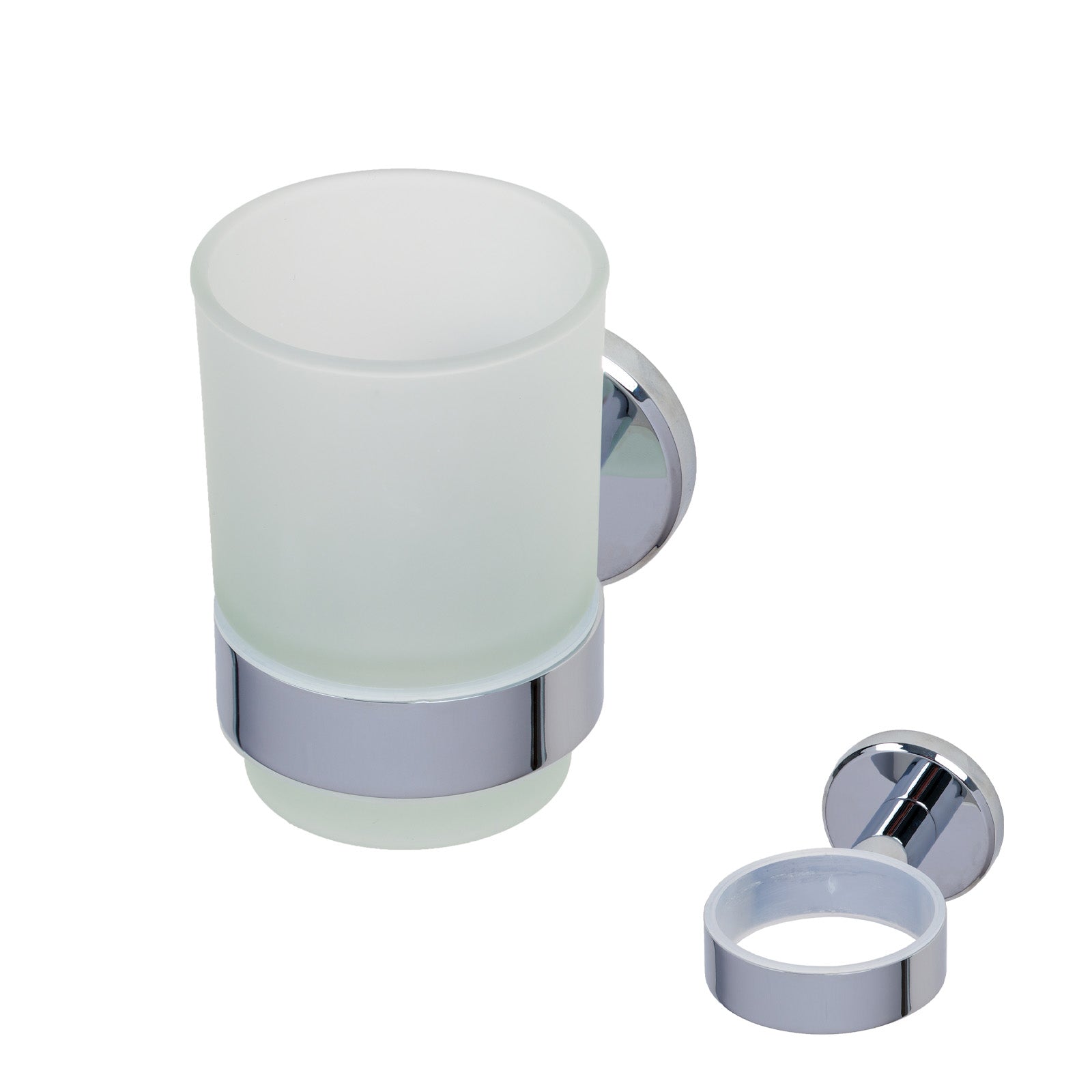 SHOW Image of Polished Chrome Oxford Tumbler Holder