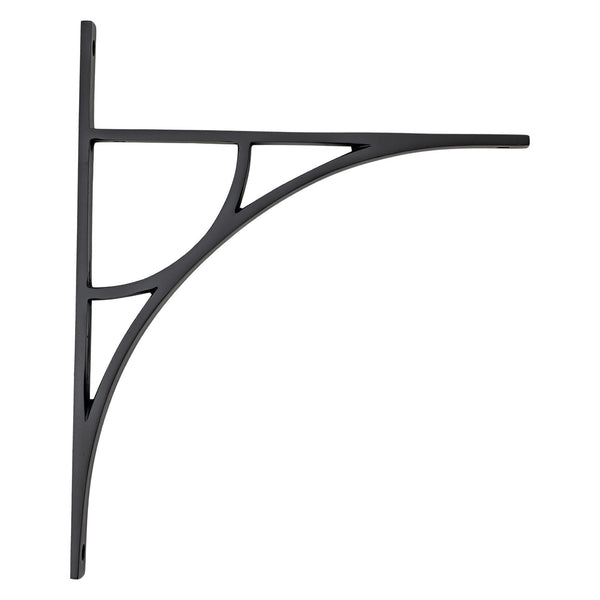 SHOW 314mm Matt Black Tyne Shelf Bracket