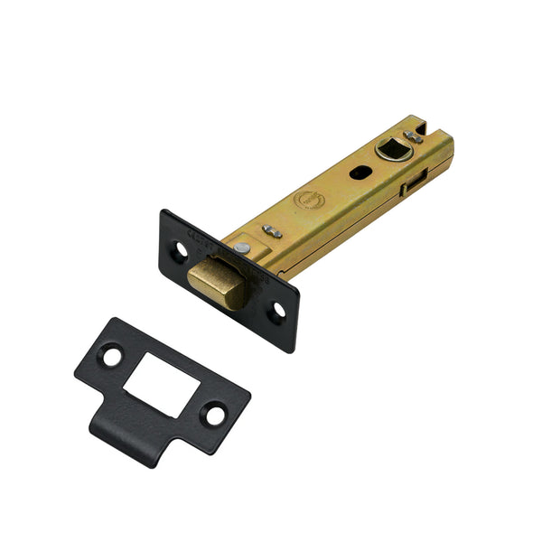 Image of 4 Inch Tubular Latch in Matt Black Finish