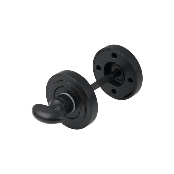 SHOW Black Art Deco Round Thumbturn