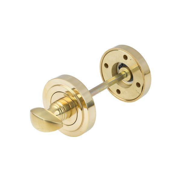 SHOW External Beeswax Art Deco Round Thumbturn