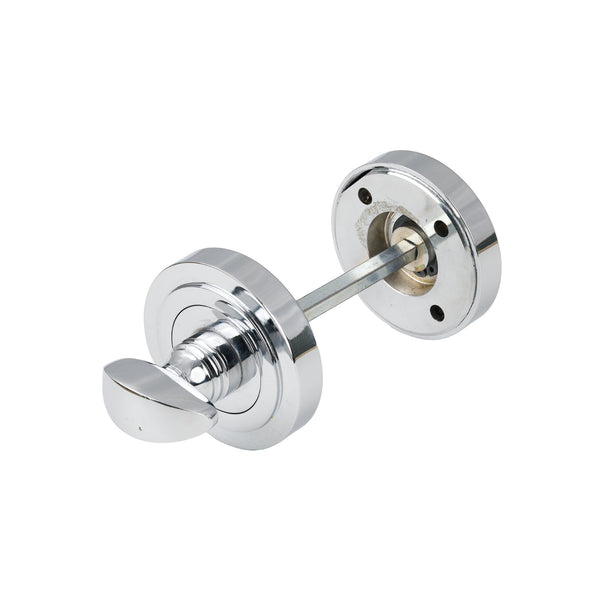 SHOW Polished Brass Art Deco Round Thumbturn