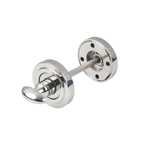 SHOW Polished Chrome Art Deco Round Thumbturn