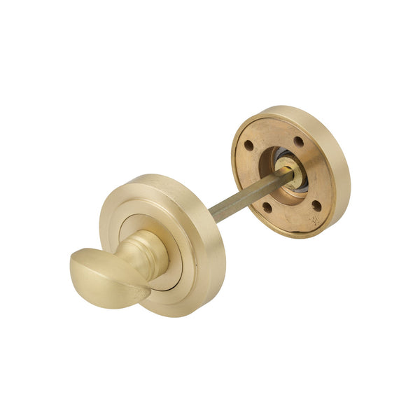 SHOW Polished Nickel Art Deco Round Thumbturn