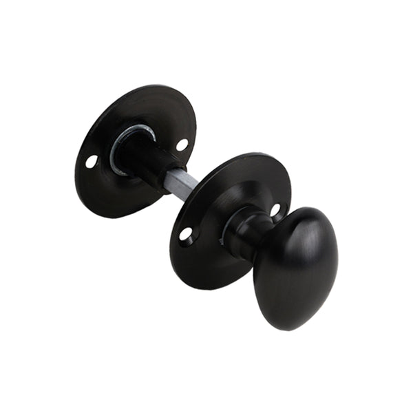  Low Profile Oval Bathroom Turn & Release In Matt bronze