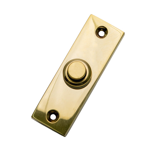 Unlacquered Brass Door Bell Push
