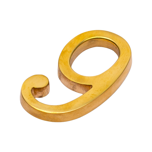   Image of Unlacquered Brass Door Number 9
