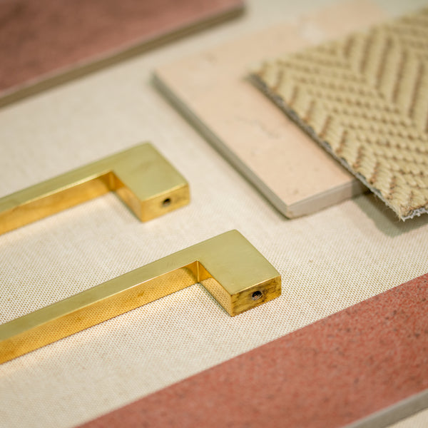  Hover Image of Unlacquered Brass Metro Cabinet Pull Handle