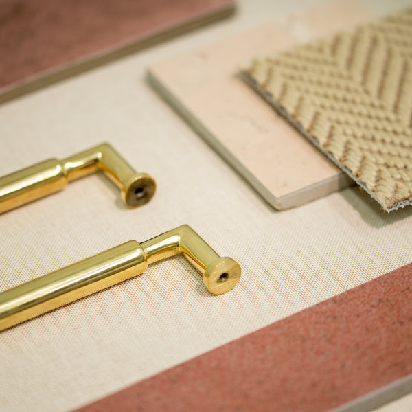  Hover Image of Unlacquered Brass Bauhaus Round Cabinet Pull Handle