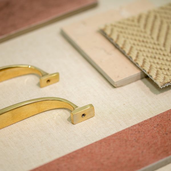  Hover Image of Unlacquered Brass Durham Cabinet Pull Handle