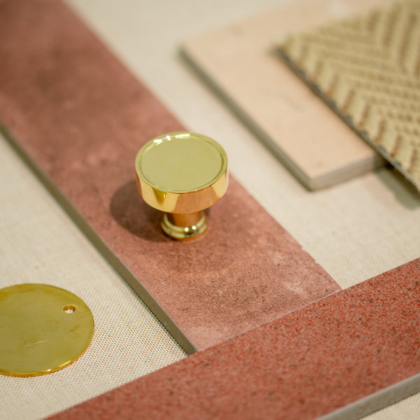  Hover Image of Unlacquered Brass Florence Cabinet Knob