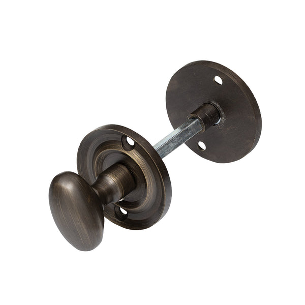 Oval Bathroom Turn & Release Old English Urban Bronze 