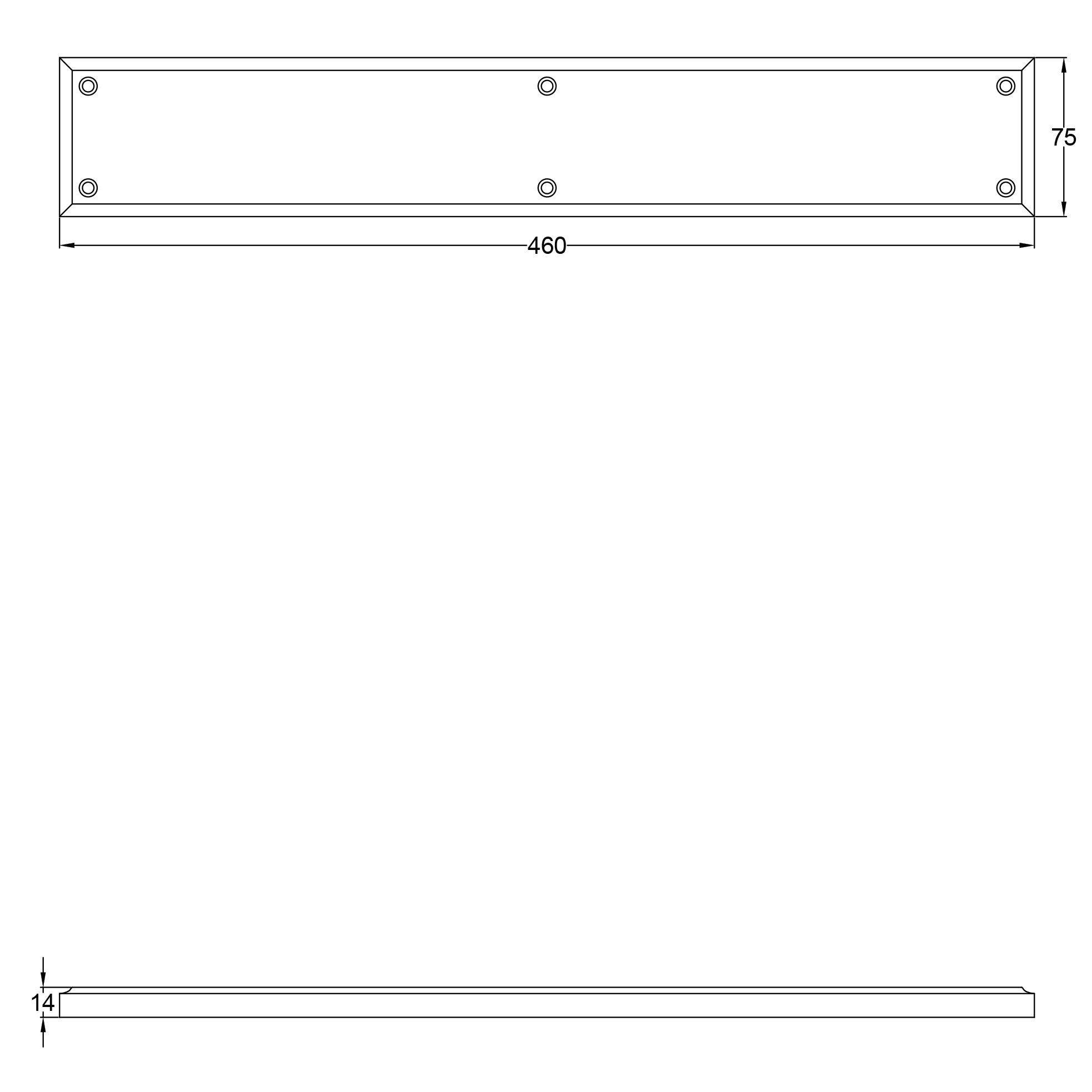 SHOW Technical Drawing of Large Finger Plates