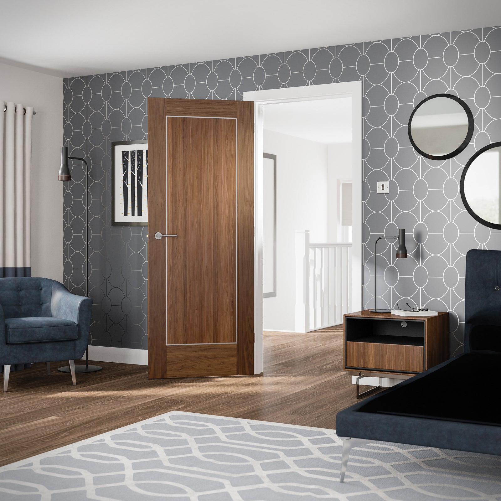 SHOW Internal Walnut Varese Door lifestyle