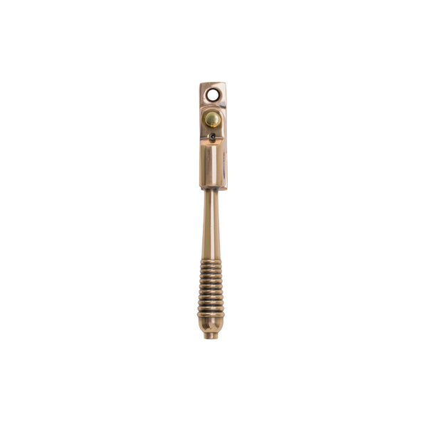  Polished Bronze Night-Vent Locking Reeded Fastener