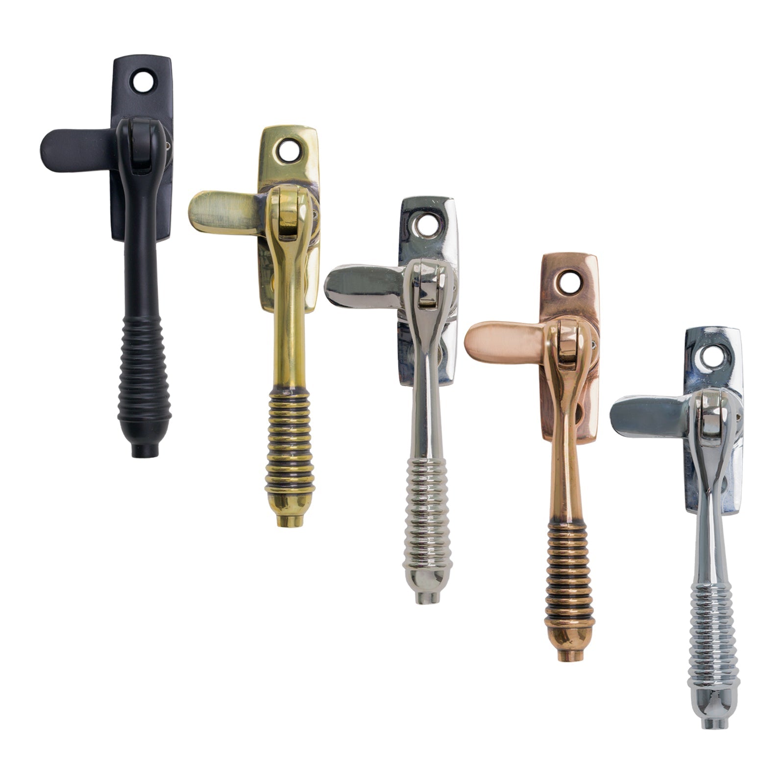 Locking Fasterer Locking Reeded Fastener| 5 Finishes | Suffolk Latch Company