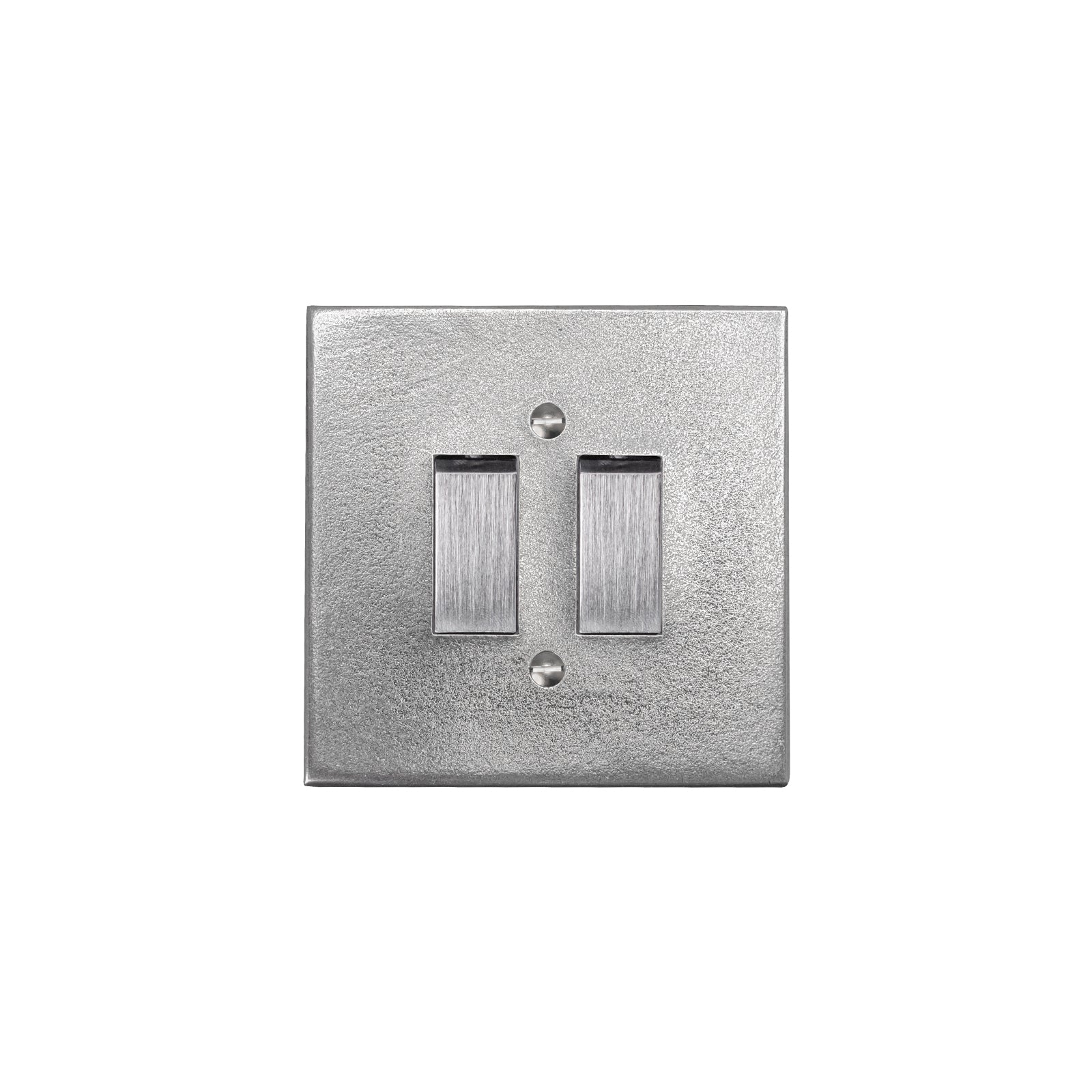 Pewter 2 Gang Light Switch