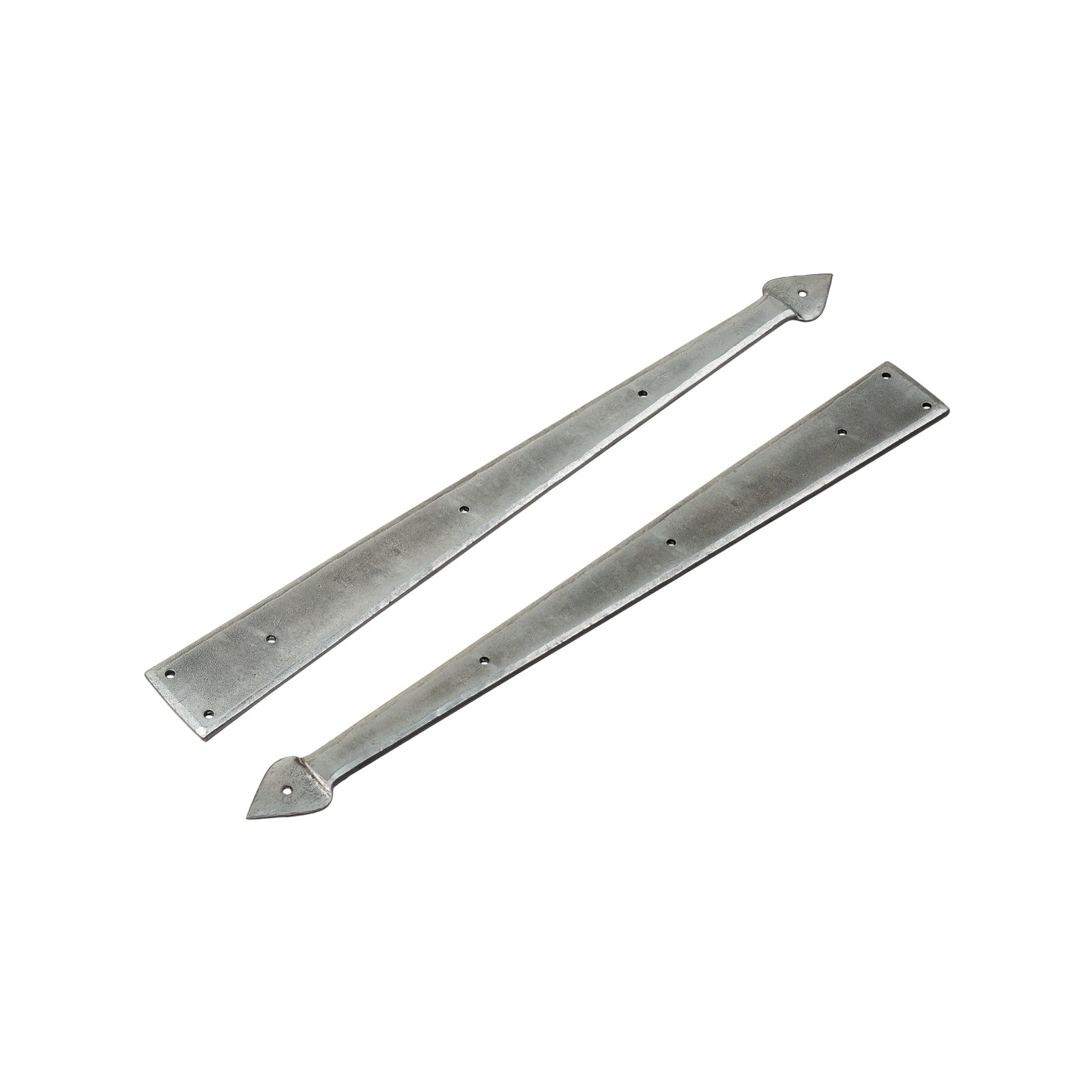 18 Arrow End Hinge Front Hand Forged Pewter