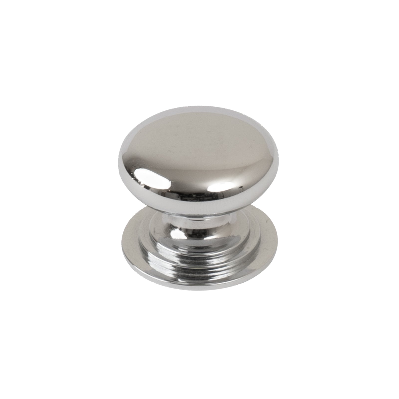 small chrome cupboard knob