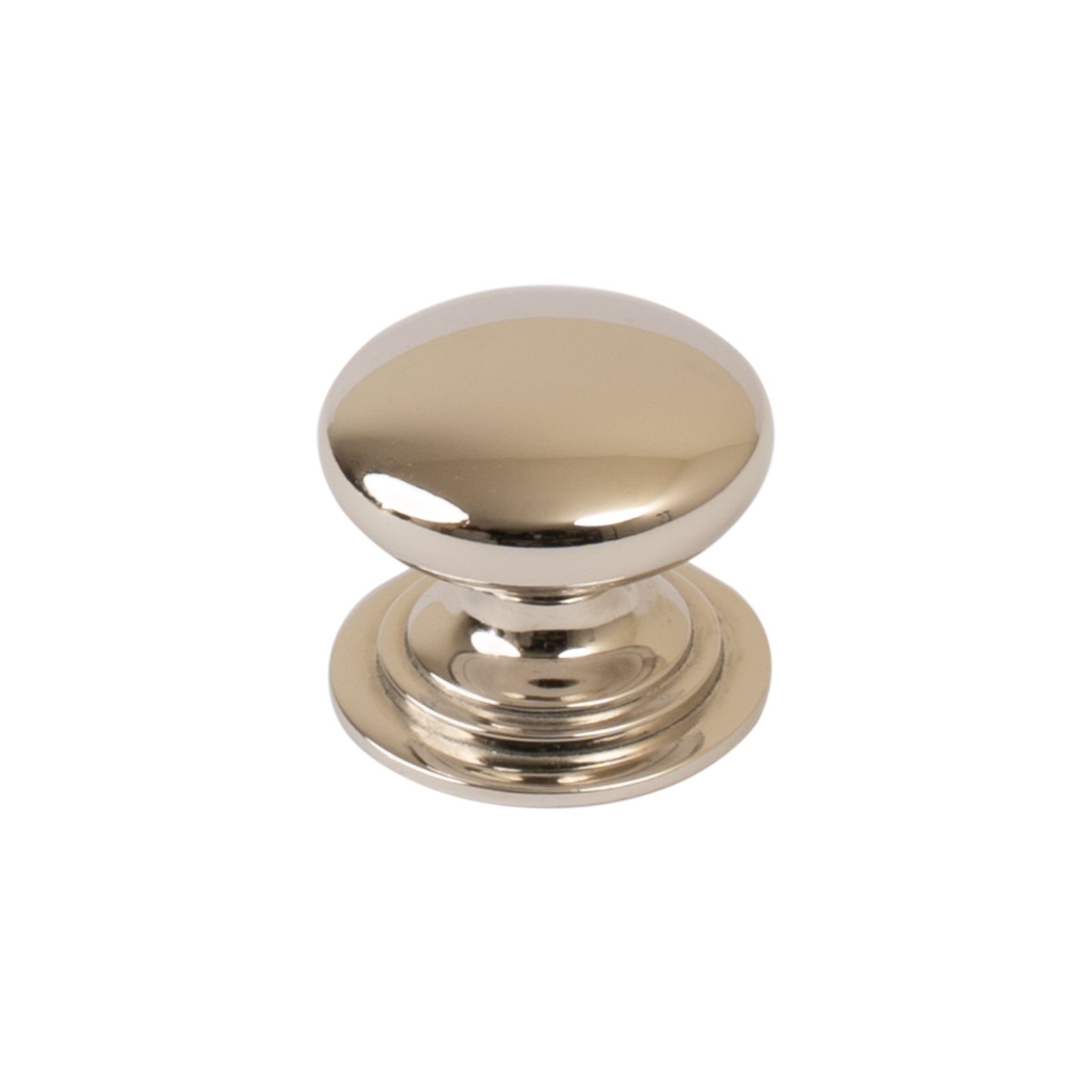 small polished nickel cabinet knob