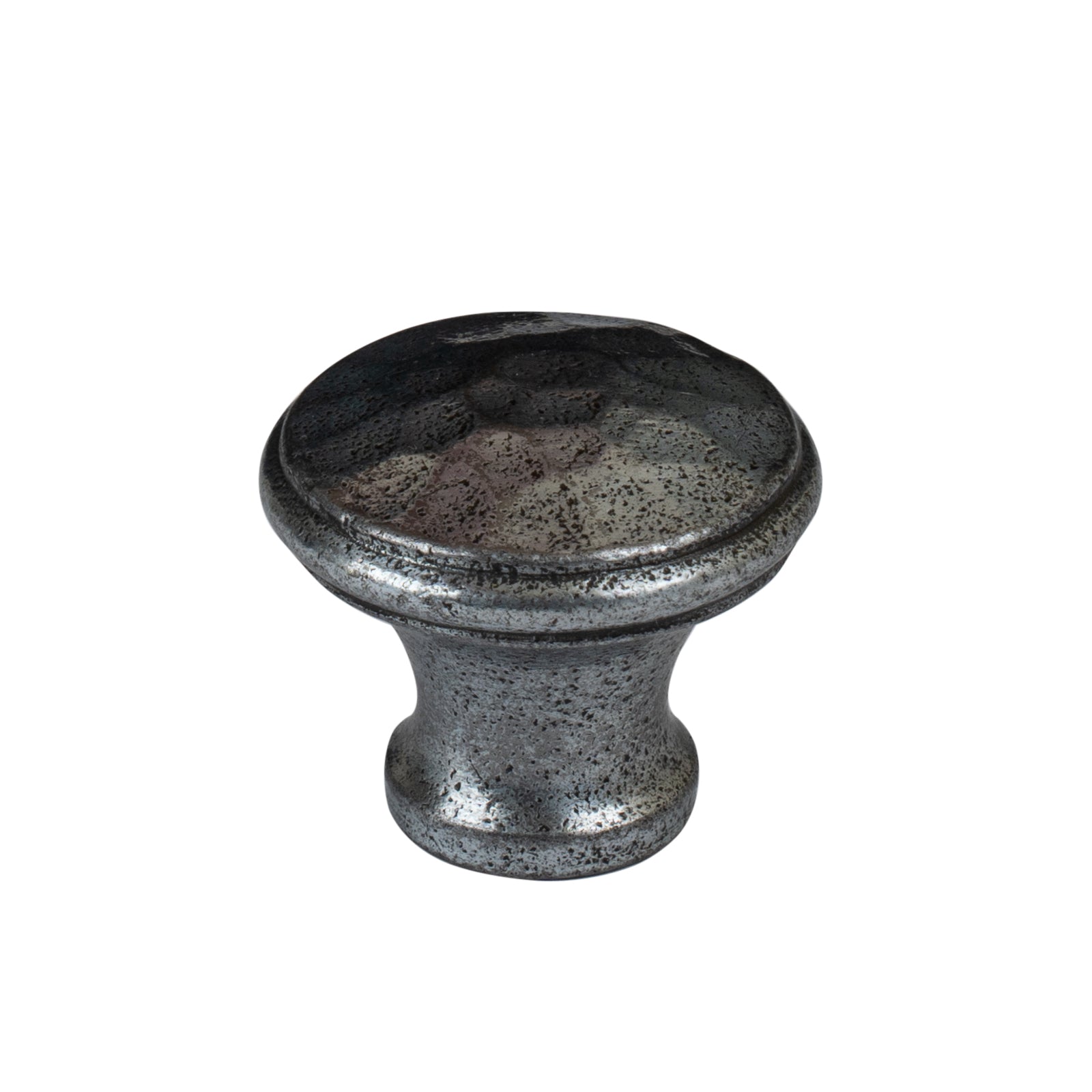 cast iron cupboard knob with petwer finish