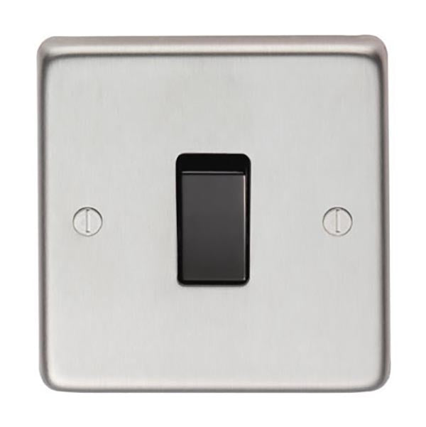 SHOW Image of Single 10 Amp Switch with Satin Stainless Steel finish
