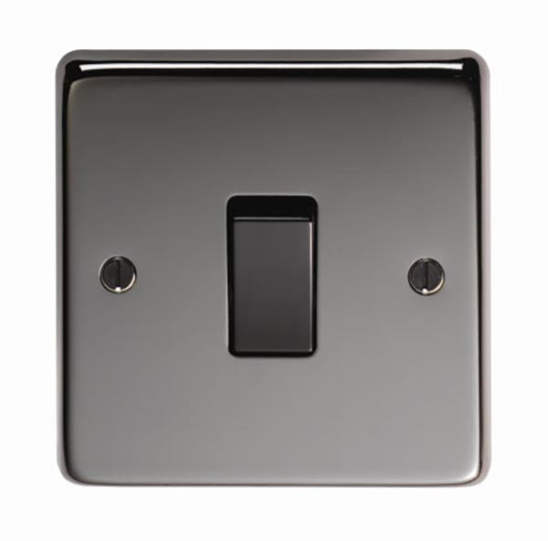 SHOW Image of Single 20 Amp Switch with Black Nickel finish