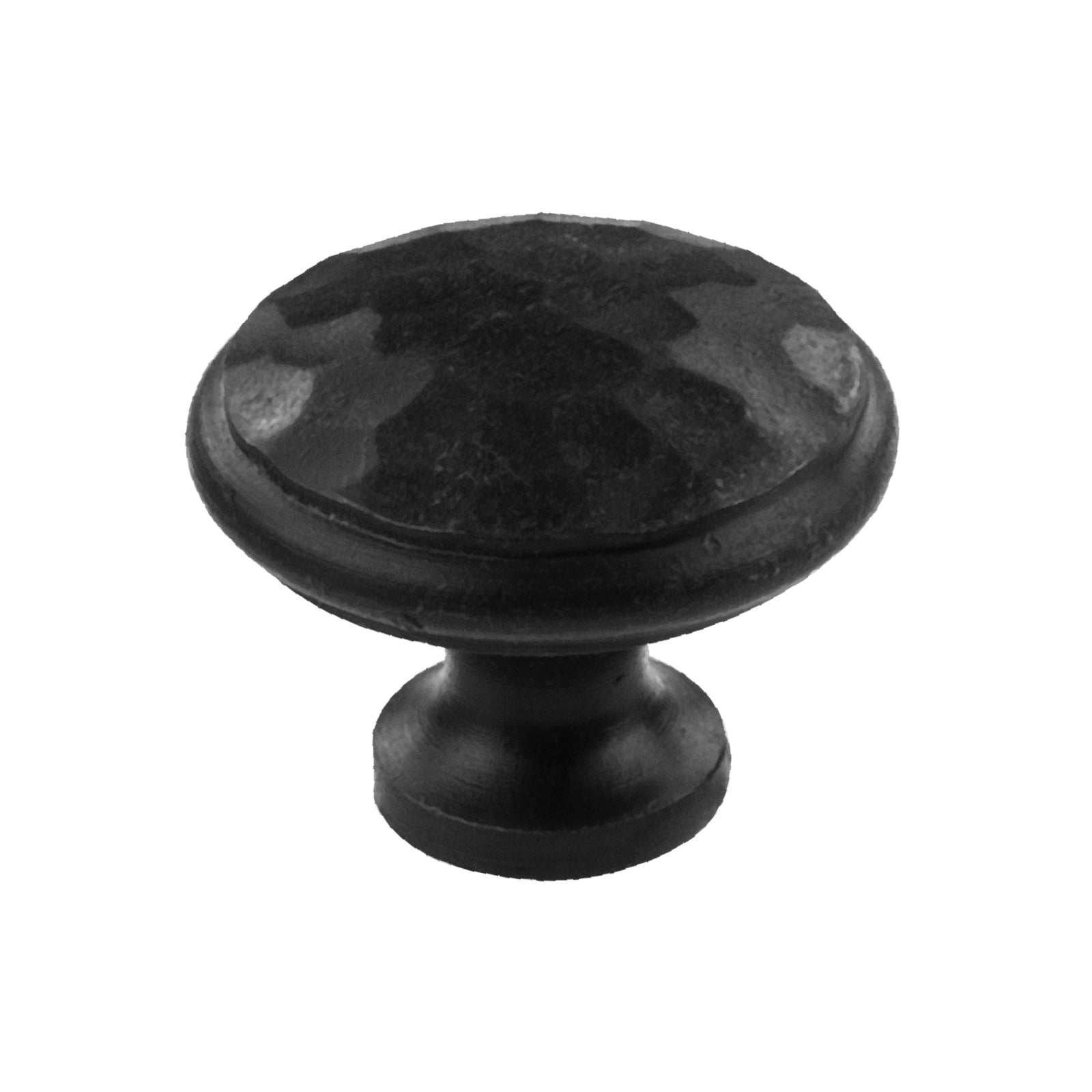 large black cast iron hand beaten cabinet knob