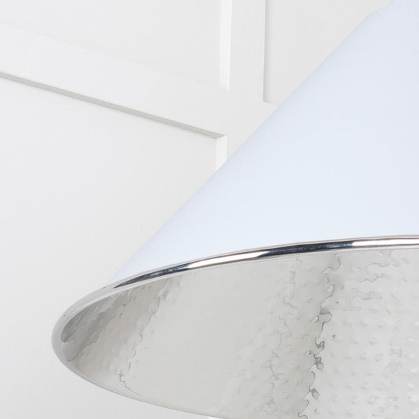 SHOW SHOW Close Up Image of Hockley Ceiling Light in Birch in Hammered Nickel