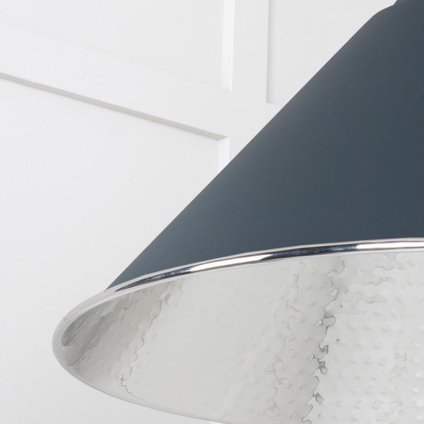 SHOW SHOW Close Up Image of Hockley Ceiling Light in Soot in Hammered Nickel