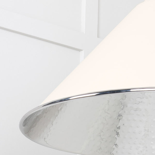 SHOW SHOW Close Up Image of Hockley Ceiling Light in Teasel in Hammered Nickel