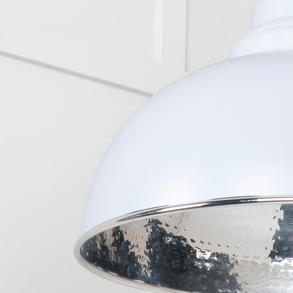SHOW SHOW Close Up Image Harborne Ceiling Light in Birch In Hammered Nickel