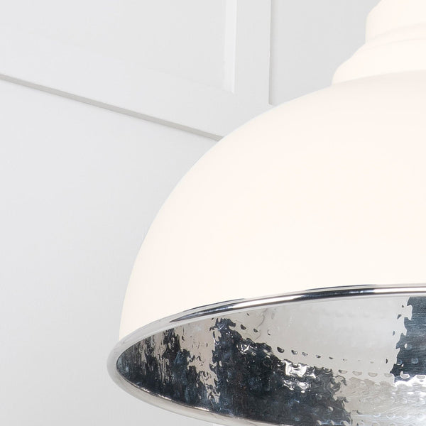 SHOW SHOW Close Up Image Harborne Ceiling Light in Teasel In Hammered Nickel