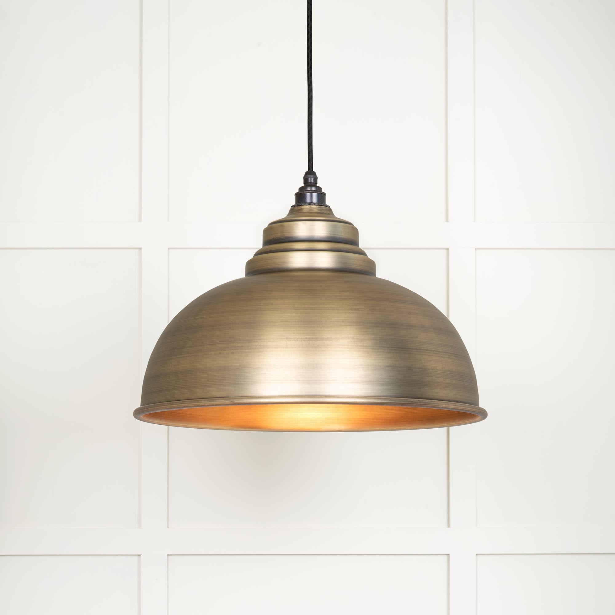 Image of Harborne Ceiling Light in Aged Brass