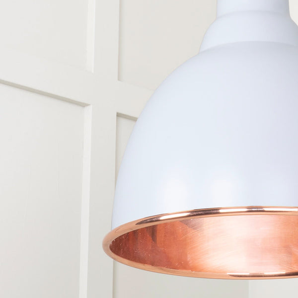 SHOW SHOW Close Up image of Brindley Ceiling Light in Tump In Smooth Copper