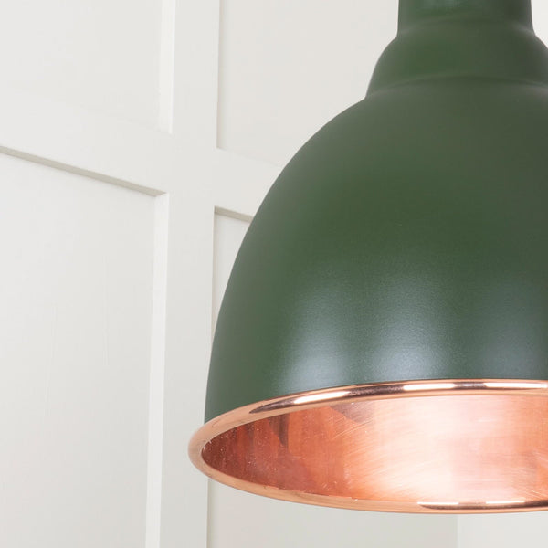 SHOW SHOW Close Up image of Brindley Ceiling Light in Heath In Hammered brass