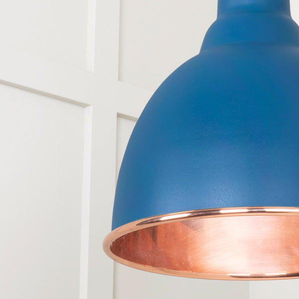 SHOW SHOW Close Up image of Brindley Ceiling Light in Upstream In Hammered brass