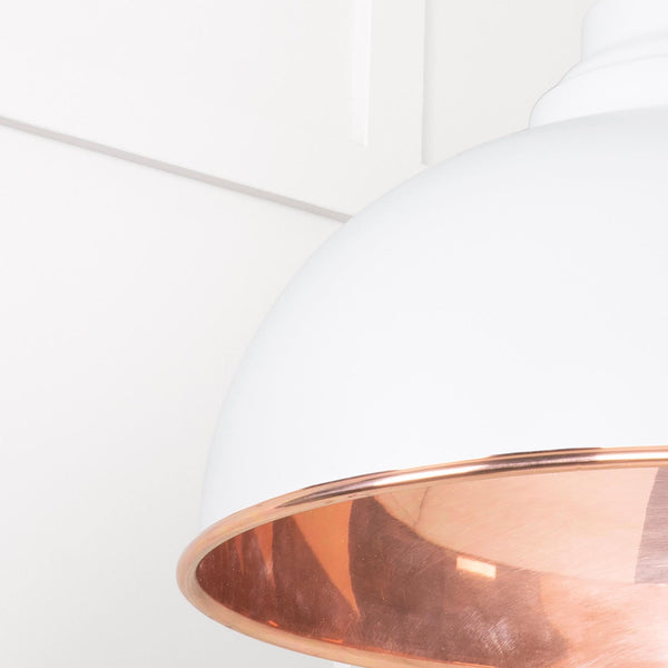 SHOW SHOW Close Up Image Harborne Ceiling Light in Flock In Smooth Copper
